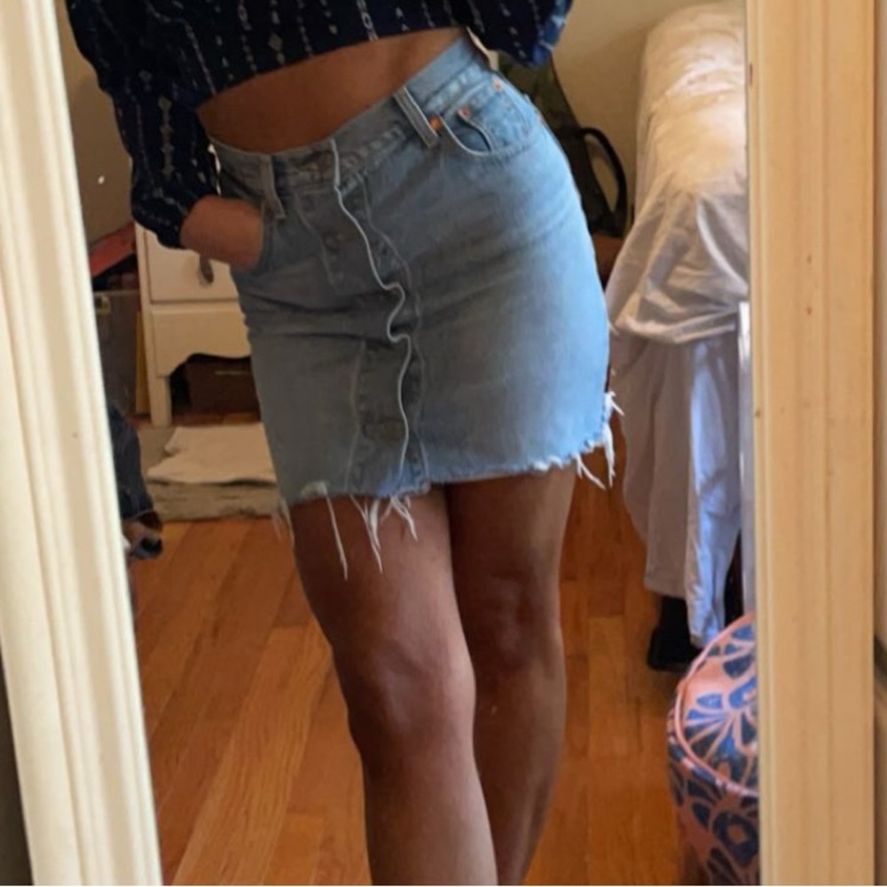 Levi’s | Button Down Jean “Mom Skirt”